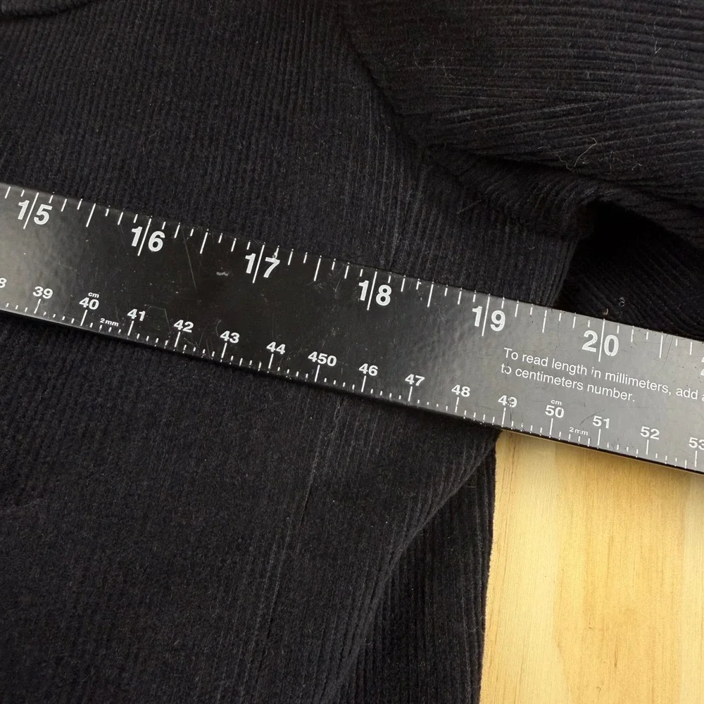 Western Classics Gary Garrett Men Black Corduroy Blazer Western Yoke Elbow Patch